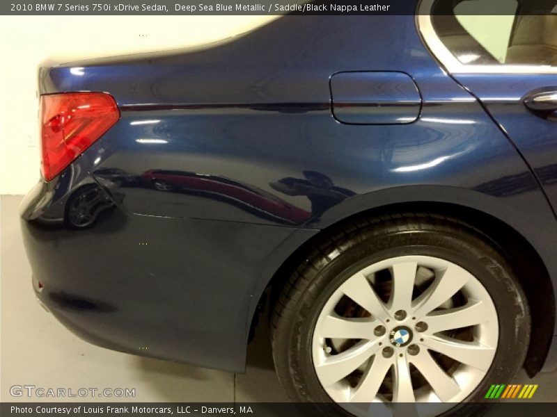 Deep Sea Blue Metallic / Saddle/Black Nappa Leather 2010 BMW 7 Series 750i xDrive Sedan