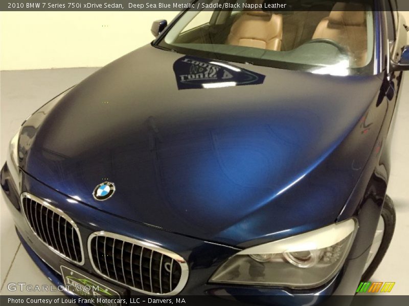Deep Sea Blue Metallic / Saddle/Black Nappa Leather 2010 BMW 7 Series 750i xDrive Sedan