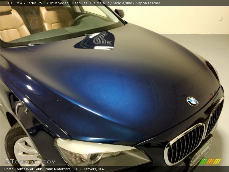 Deep Sea Blue Metallic / Saddle/Black Nappa Leather 2010 BMW 7 Series 750i xDrive Sedan