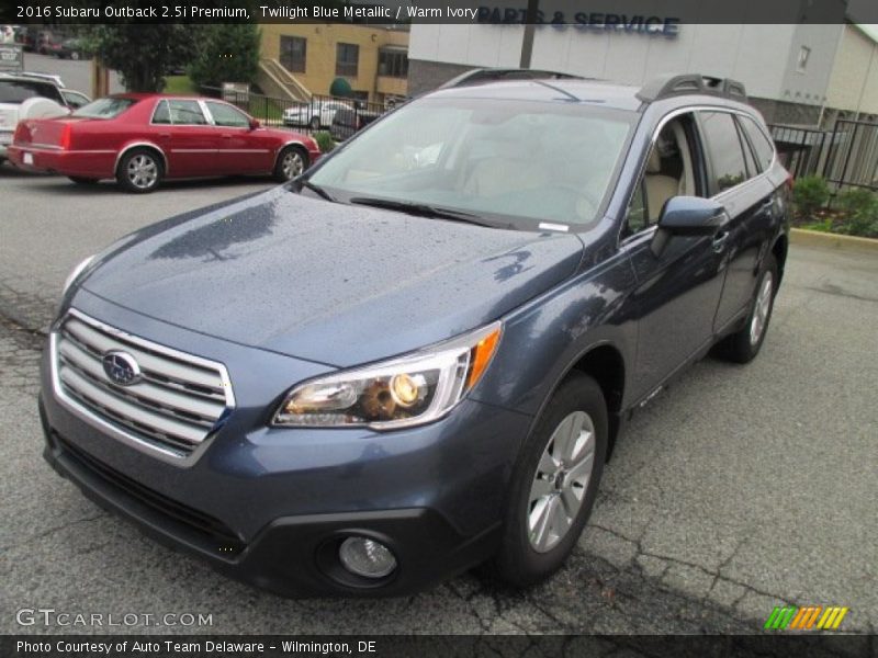 Twilight Blue Metallic / Warm Ivory 2016 Subaru Outback 2.5i Premium