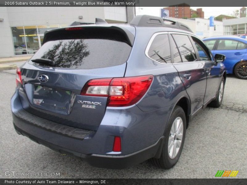 Twilight Blue Metallic / Warm Ivory 2016 Subaru Outback 2.5i Premium