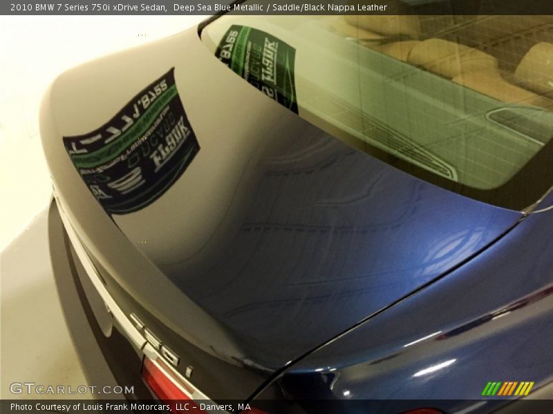 Deep Sea Blue Metallic / Saddle/Black Nappa Leather 2010 BMW 7 Series 750i xDrive Sedan