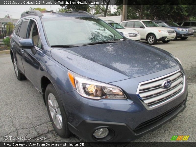 Twilight Blue Metallic / Warm Ivory 2016 Subaru Outback 2.5i Premium