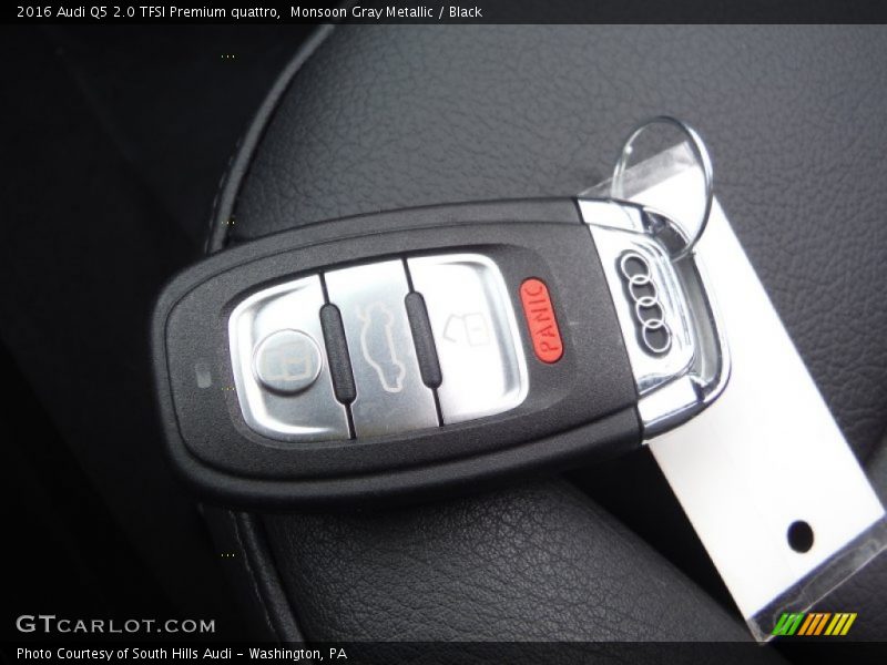 Monsoon Gray Metallic / Black 2016 Audi Q5 2.0 TFSI Premium quattro