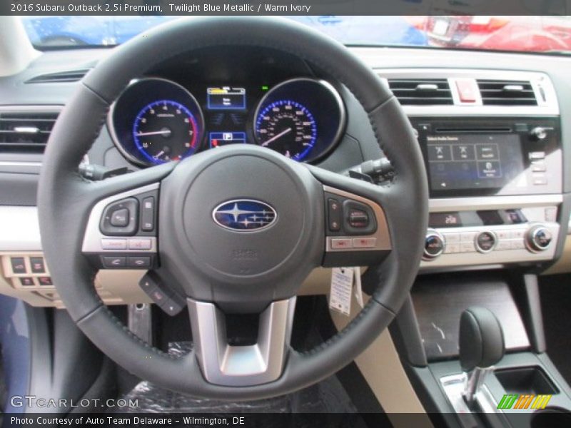 Twilight Blue Metallic / Warm Ivory 2016 Subaru Outback 2.5i Premium