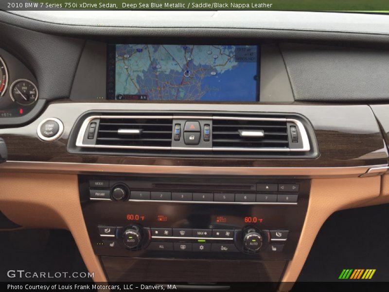 Deep Sea Blue Metallic / Saddle/Black Nappa Leather 2010 BMW 7 Series 750i xDrive Sedan