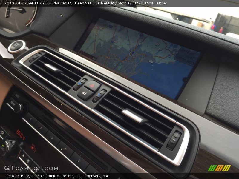 Deep Sea Blue Metallic / Saddle/Black Nappa Leather 2010 BMW 7 Series 750i xDrive Sedan