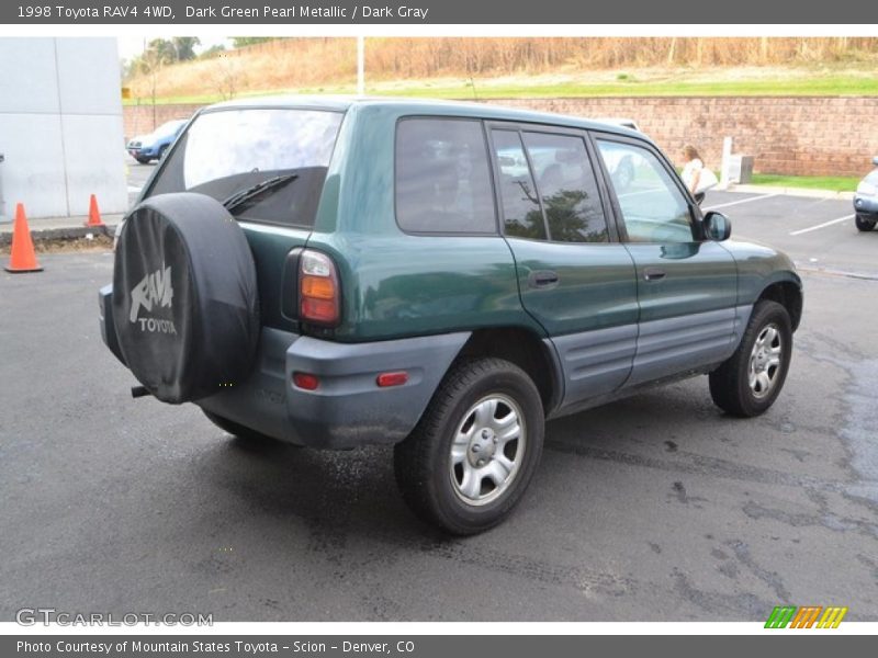Dark Green Pearl Metallic / Dark Gray 1998 Toyota RAV4 4WD