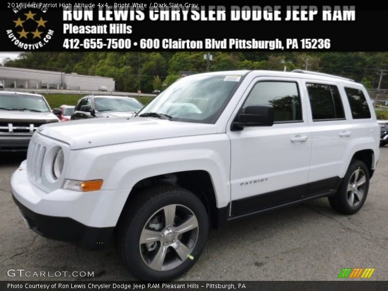 Bright White / Dark Slate Gray 2016 Jeep Patriot High Altitude 4x4
