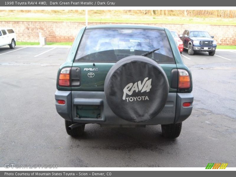 Dark Green Pearl Metallic / Dark Gray 1998 Toyota RAV4 4WD
