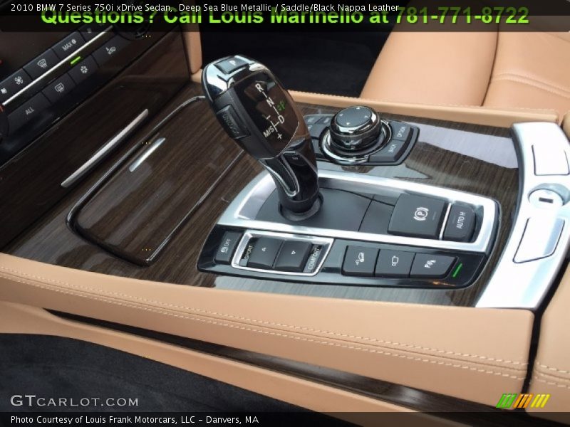 Deep Sea Blue Metallic / Saddle/Black Nappa Leather 2010 BMW 7 Series 750i xDrive Sedan