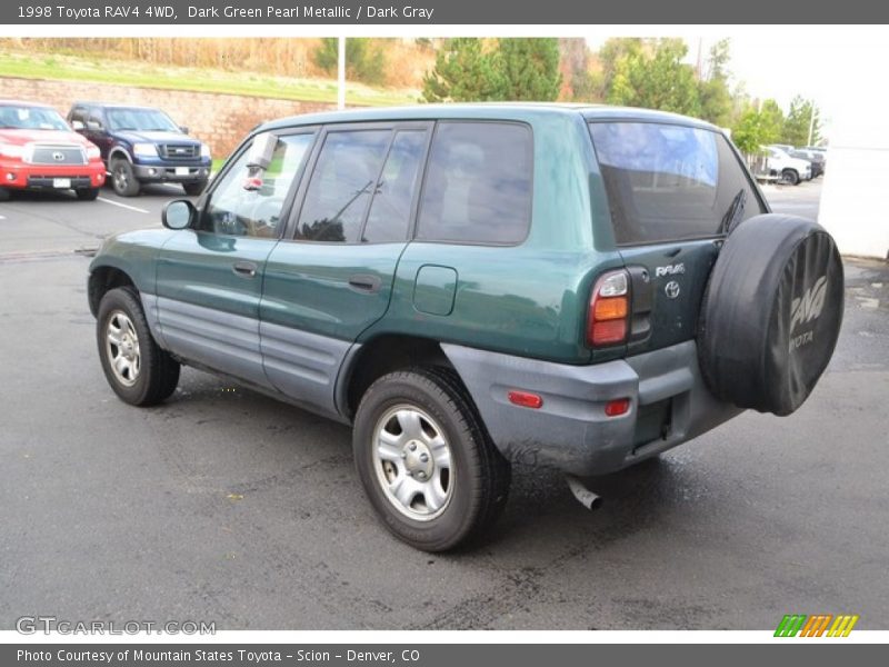 Dark Green Pearl Metallic / Dark Gray 1998 Toyota RAV4 4WD