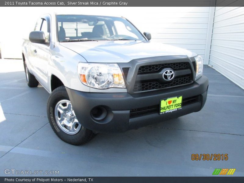 Silver Streak Mica / Graphite Gray 2011 Toyota Tacoma Access Cab