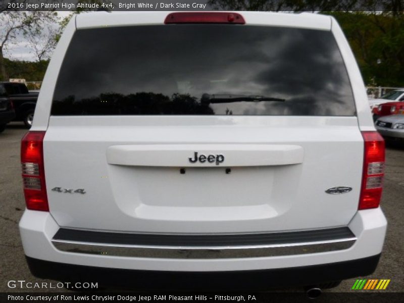 Bright White / Dark Slate Gray 2016 Jeep Patriot High Altitude 4x4