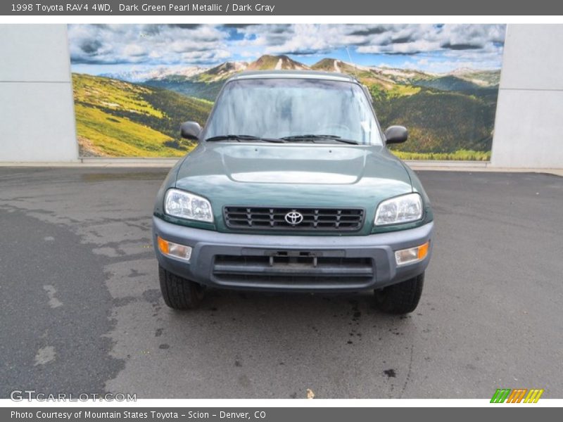 Dark Green Pearl Metallic / Dark Gray 1998 Toyota RAV4 4WD