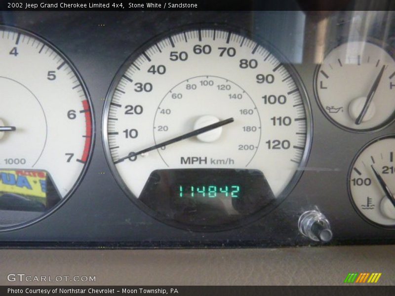 Stone White / Sandstone 2002 Jeep Grand Cherokee Limited 4x4
