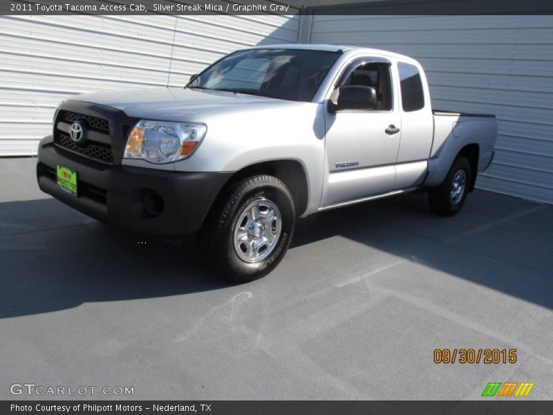 Silver Streak Mica / Graphite Gray 2011 Toyota Tacoma Access Cab