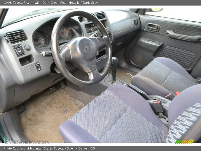 Dark Green Pearl Metallic / Dark Gray 1998 Toyota RAV4 4WD