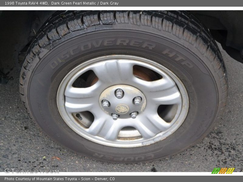 Dark Green Pearl Metallic / Dark Gray 1998 Toyota RAV4 4WD