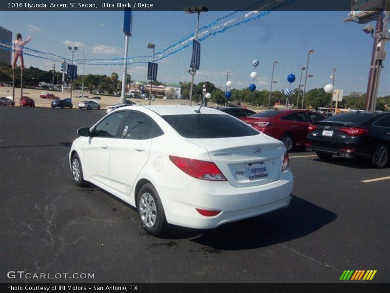 Ultra Black / Beige 2016 Hyundai Accent SE Sedan
