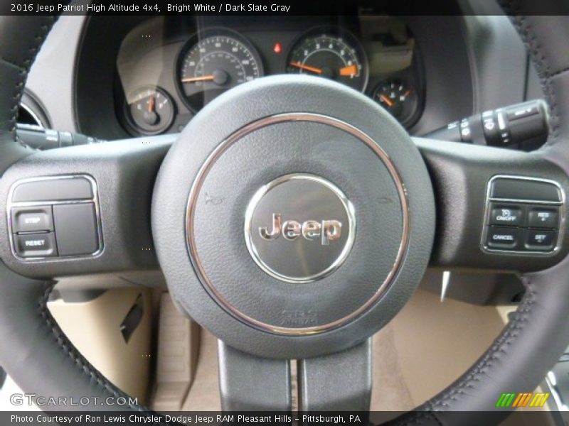 Bright White / Dark Slate Gray 2016 Jeep Patriot High Altitude 4x4