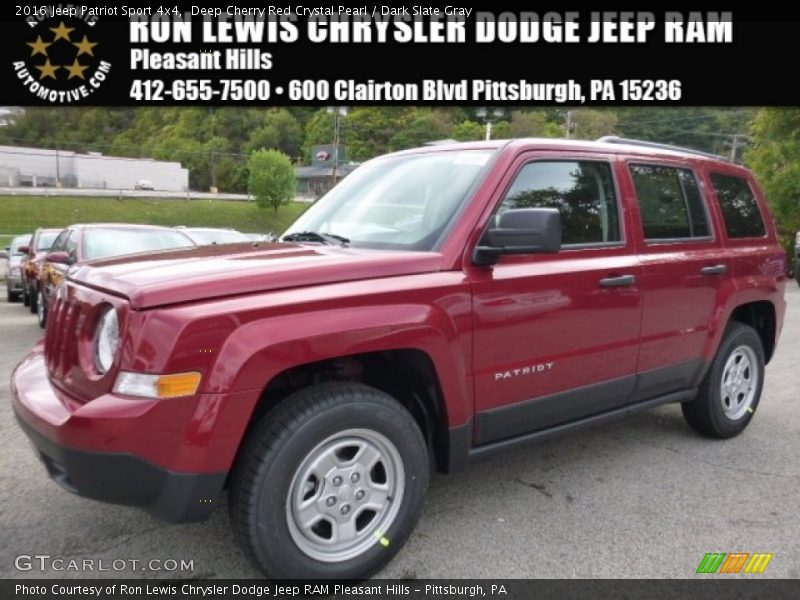 Deep Cherry Red Crystal Pearl / Dark Slate Gray 2016 Jeep Patriot Sport 4x4