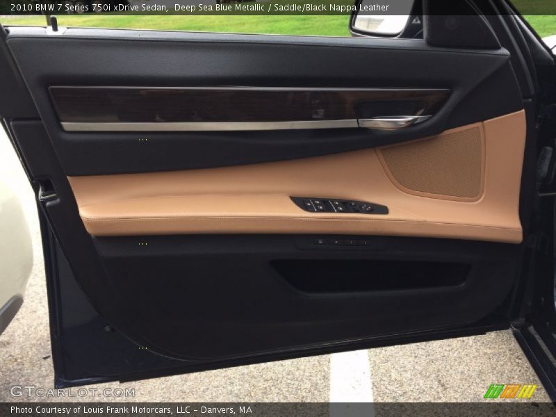 Deep Sea Blue Metallic / Saddle/Black Nappa Leather 2010 BMW 7 Series 750i xDrive Sedan