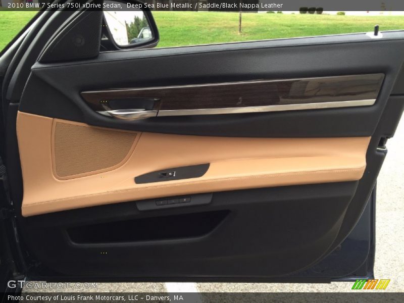 Deep Sea Blue Metallic / Saddle/Black Nappa Leather 2010 BMW 7 Series 750i xDrive Sedan