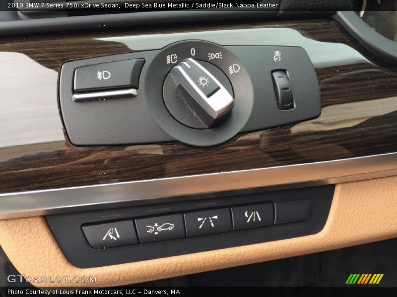 Deep Sea Blue Metallic / Saddle/Black Nappa Leather 2010 BMW 7 Series 750i xDrive Sedan