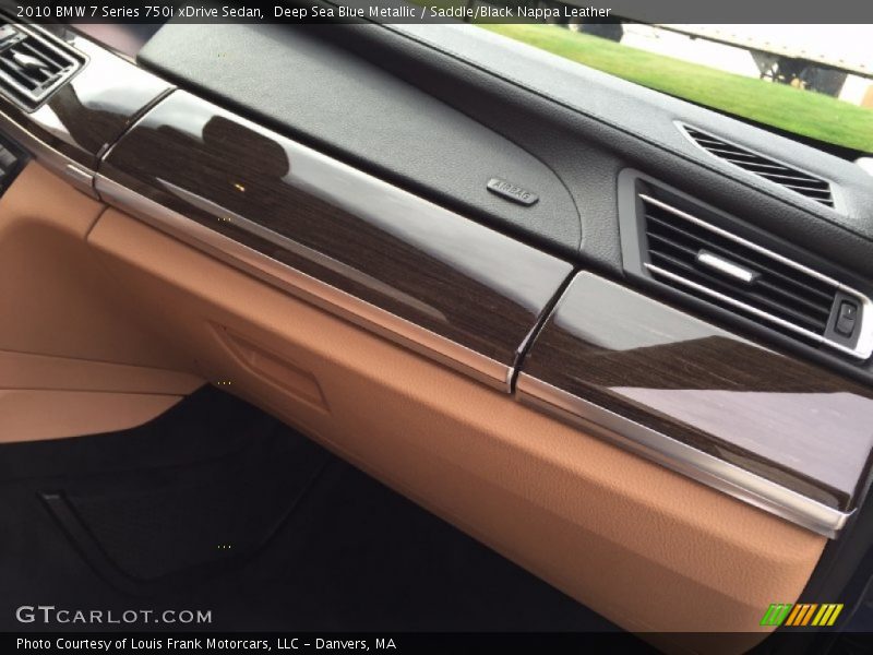 Deep Sea Blue Metallic / Saddle/Black Nappa Leather 2010 BMW 7 Series 750i xDrive Sedan