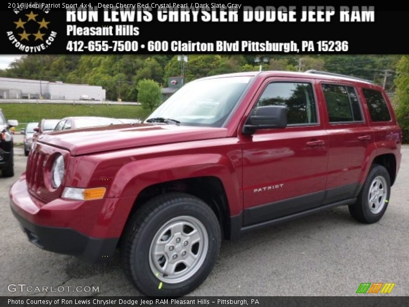 Deep Cherry Red Crystal Pearl / Dark Slate Gray 2016 Jeep Patriot Sport 4x4