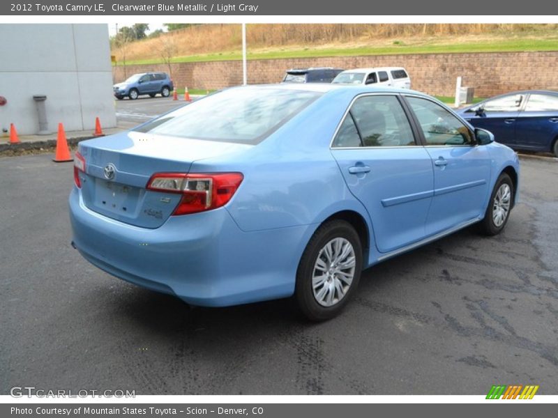 Clearwater Blue Metallic / Light Gray 2012 Toyota Camry LE