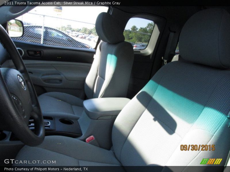 Silver Streak Mica / Graphite Gray 2011 Toyota Tacoma Access Cab