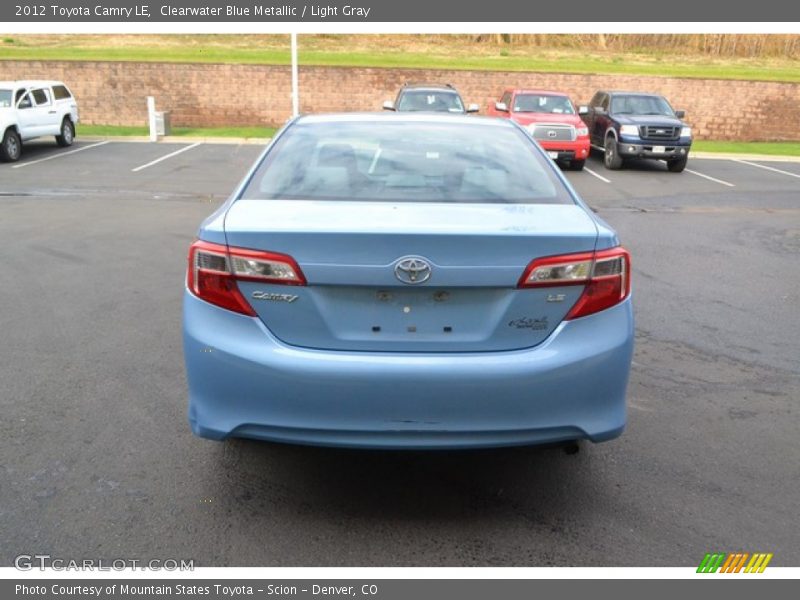 Clearwater Blue Metallic / Light Gray 2012 Toyota Camry LE