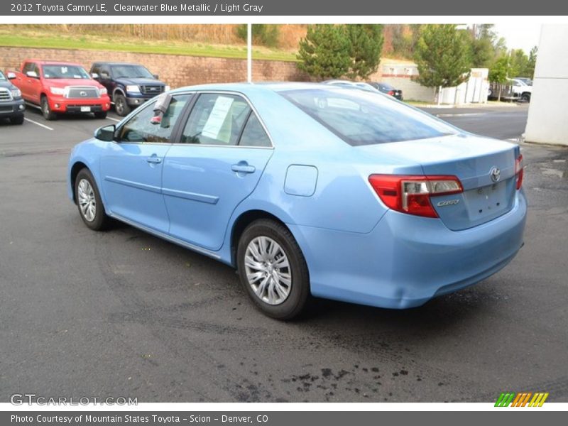 Clearwater Blue Metallic / Light Gray 2012 Toyota Camry LE
