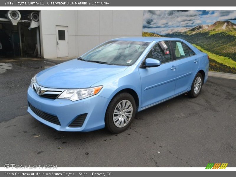 Clearwater Blue Metallic / Light Gray 2012 Toyota Camry LE