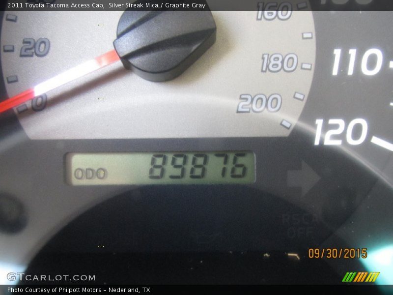 Silver Streak Mica / Graphite Gray 2011 Toyota Tacoma Access Cab