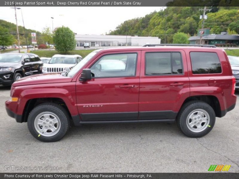 Deep Cherry Red Crystal Pearl / Dark Slate Gray 2016 Jeep Patriot Sport 4x4