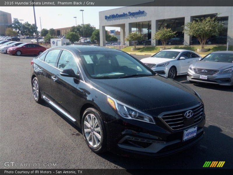 Phantom Black / Gray 2016 Hyundai Sonata Limited