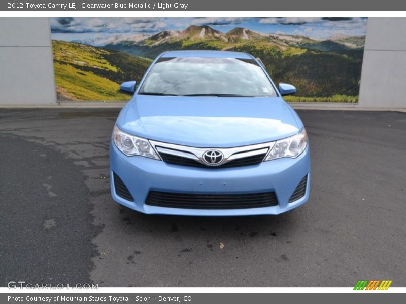 Clearwater Blue Metallic / Light Gray 2012 Toyota Camry LE