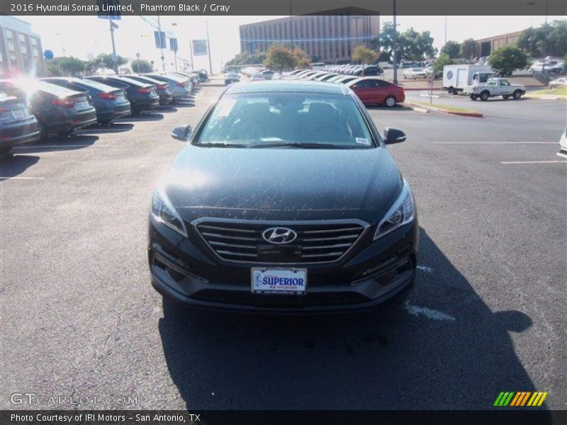 Phantom Black / Gray 2016 Hyundai Sonata Limited