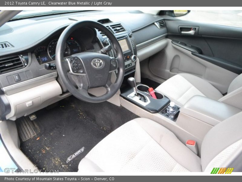 Clearwater Blue Metallic / Light Gray 2012 Toyota Camry LE