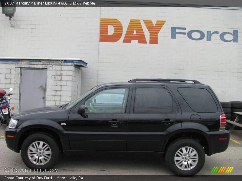 Black / Pebble 2007 Mercury Mariner Luxury 4WD