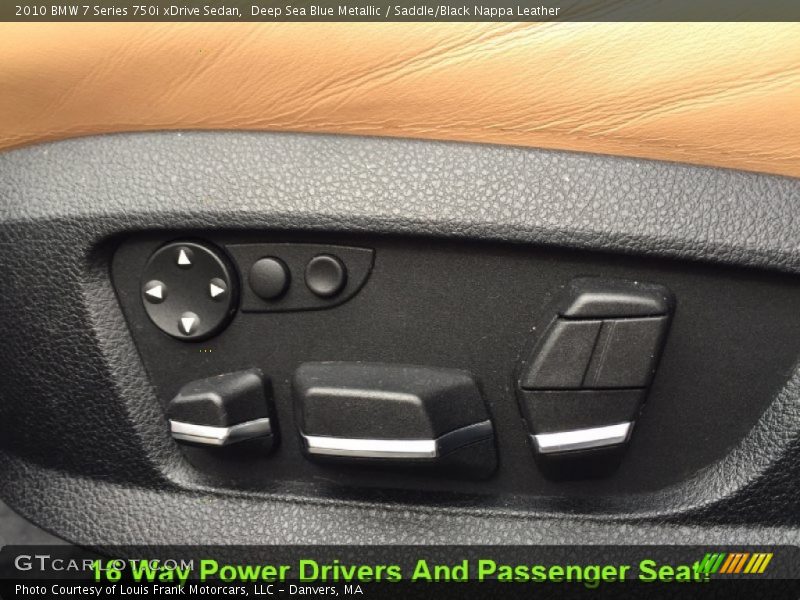 Deep Sea Blue Metallic / Saddle/Black Nappa Leather 2010 BMW 7 Series 750i xDrive Sedan