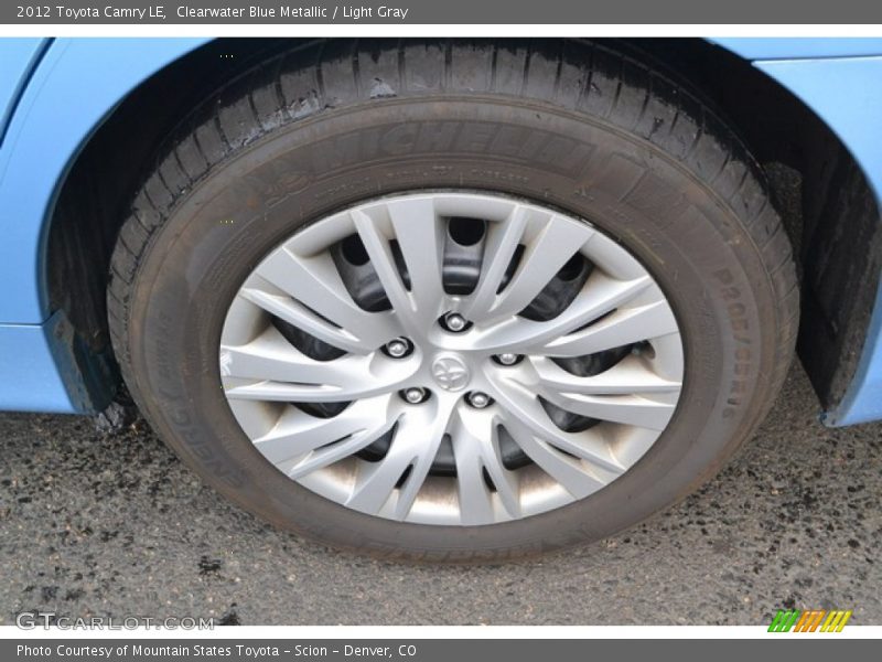 Clearwater Blue Metallic / Light Gray 2012 Toyota Camry LE