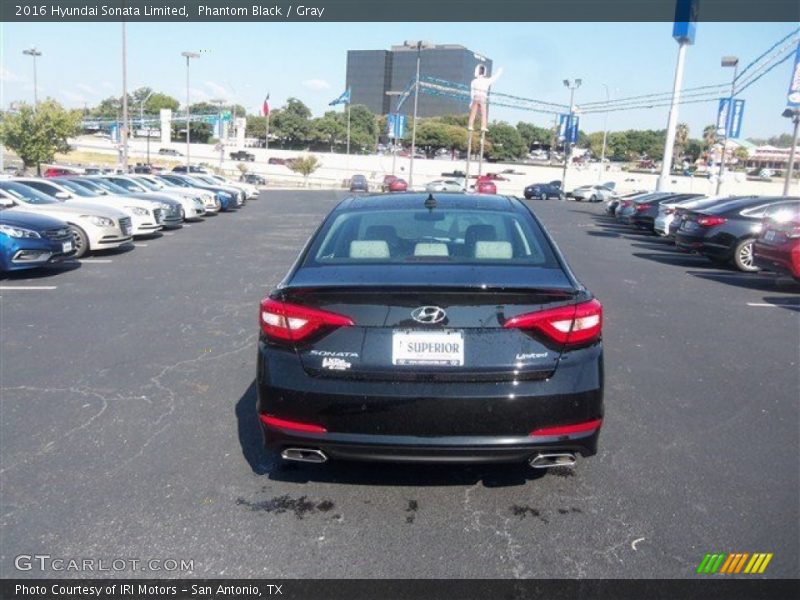 Phantom Black / Gray 2016 Hyundai Sonata Limited