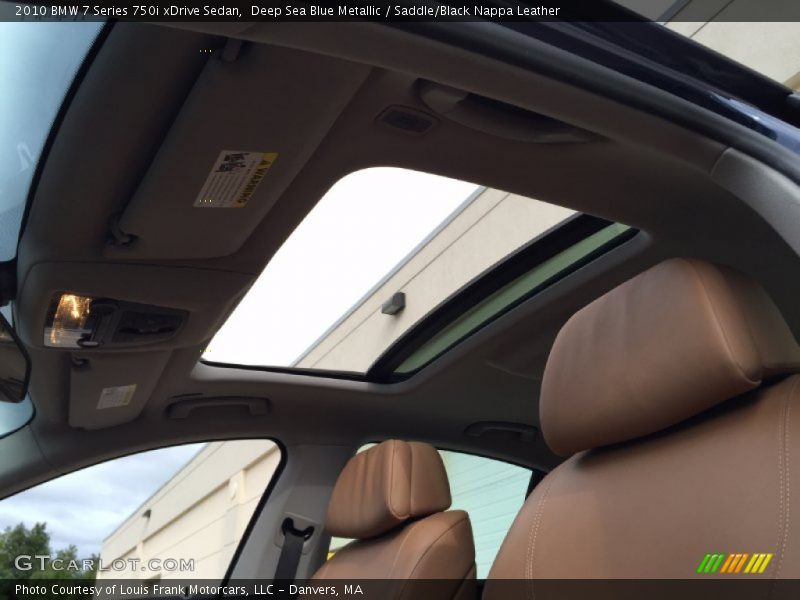 Deep Sea Blue Metallic / Saddle/Black Nappa Leather 2010 BMW 7 Series 750i xDrive Sedan