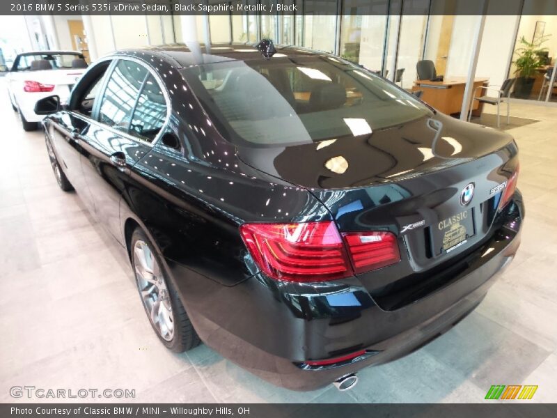 Black Sapphire Metallic / Black 2016 BMW 5 Series 535i xDrive Sedan