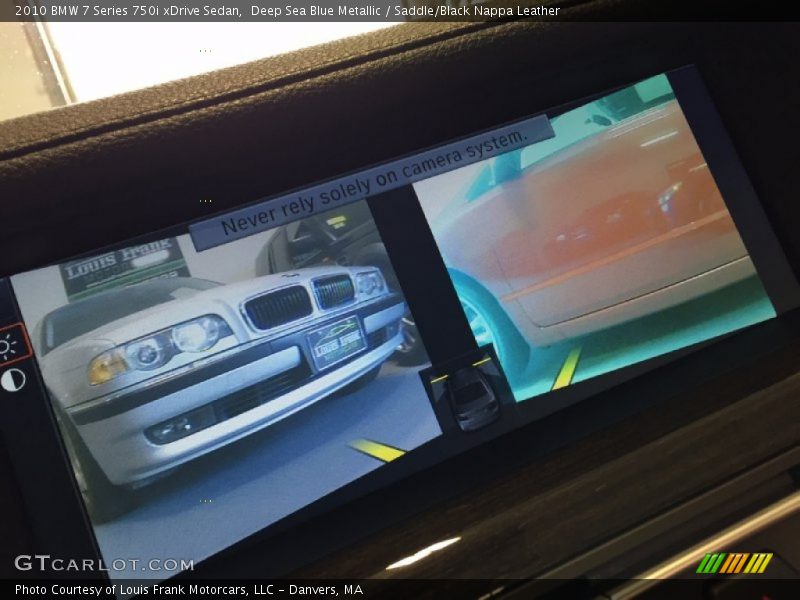Deep Sea Blue Metallic / Saddle/Black Nappa Leather 2010 BMW 7 Series 750i xDrive Sedan