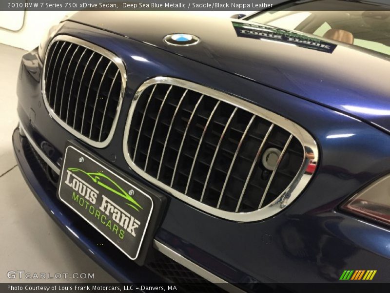 Deep Sea Blue Metallic / Saddle/Black Nappa Leather 2010 BMW 7 Series 750i xDrive Sedan